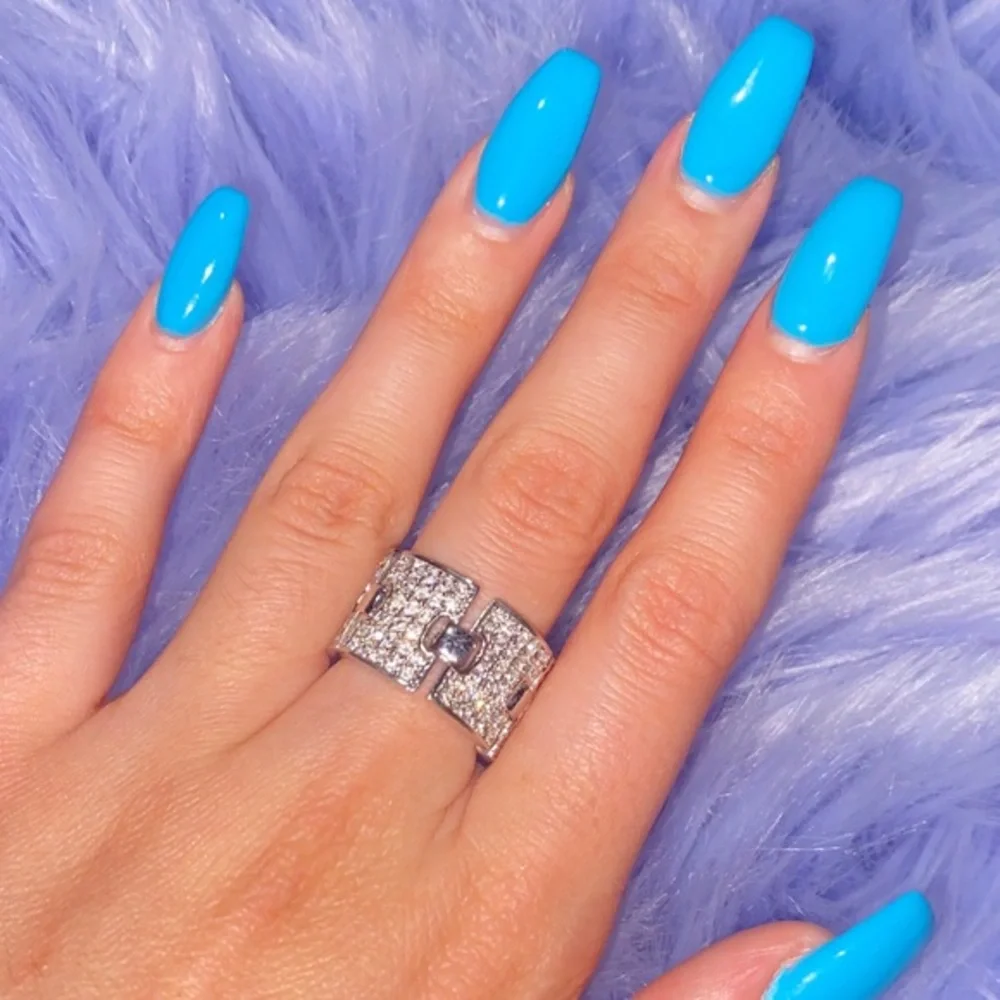Flexible Diamond Studded Ring